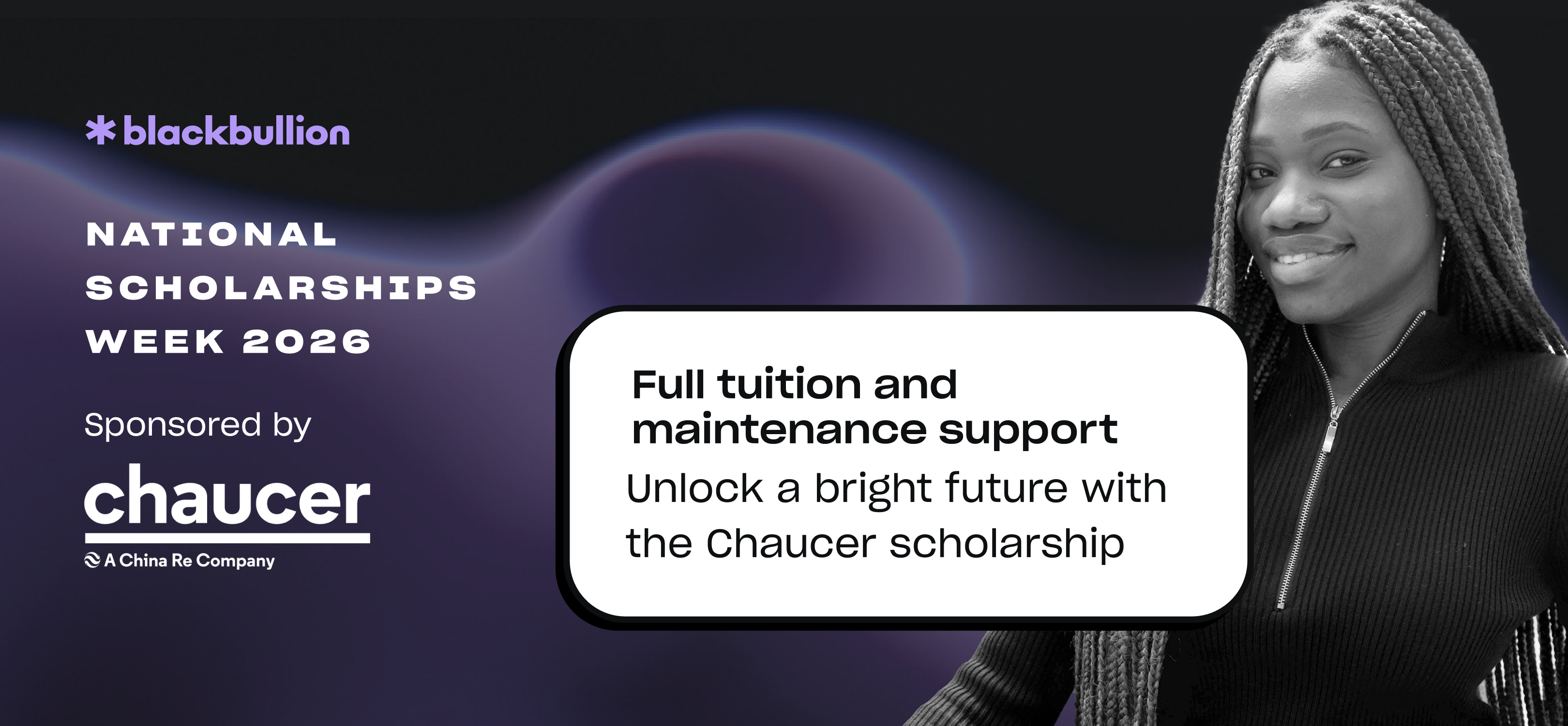 Start Sooner. Go Further with the Chaucer Scholarship
